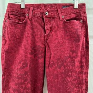 Lucy brand Lucky Sofia red women’s jeans
